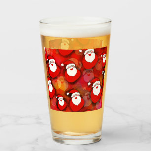 Feliz patrón de Papá Noel sin foco
