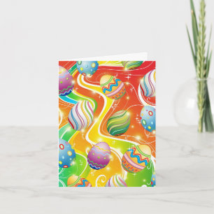 Feliz patrón festivo de huevos de Pascua
