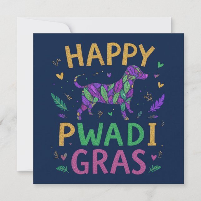 Feliz pawdi Mardi gras (Anverso)