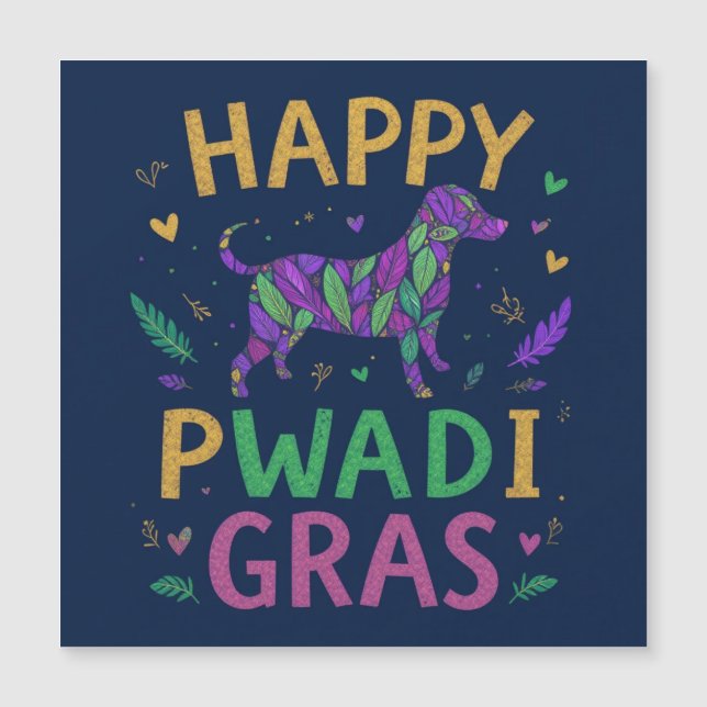 Feliz pawdi Mardi gras (Anverso)