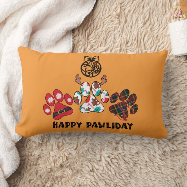 Feliz Pawliday - Almohada de Navidad (Manta)