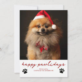 Feliz Pawliday Mascota Perro Foto Navidad 