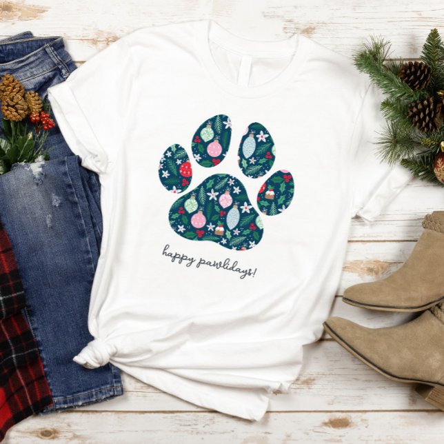Feliz Pawlidays Camiseta Navidad Amante Perros (Subido por el creador)