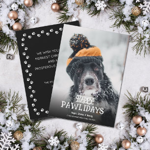 Feliz Pawlidays Foto de Perro Navidad
