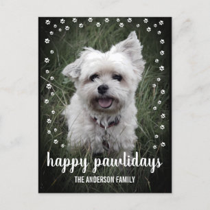 Feliz Pawlidays Foto Perro Moderno Navidad