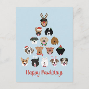 Feliz Pawlidays Perro Árbol de Navidad
