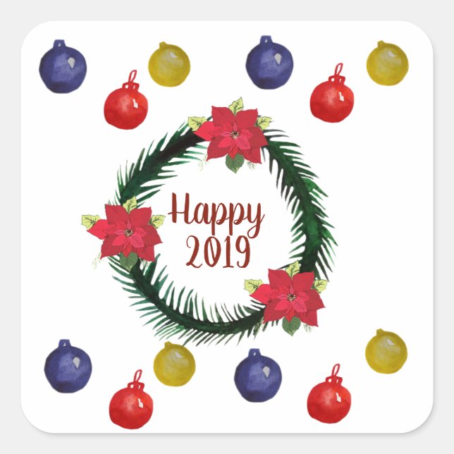 Feliz Pegatina 2019 (Anverso)