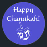 Feliz pegatina Chanukah<br><div class="desc">Feliz pegatina/etiqueta de Chanukah</div>