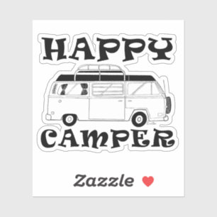 Feliz Pegatina de Camper - Camping Van Decal