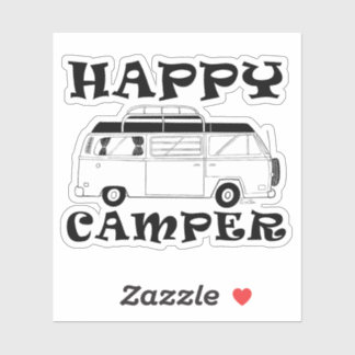 Feliz Pegatina de Camper - Camping Van Decal