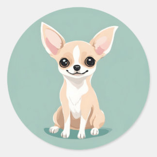 Feliz Pegatina de Chihuahua