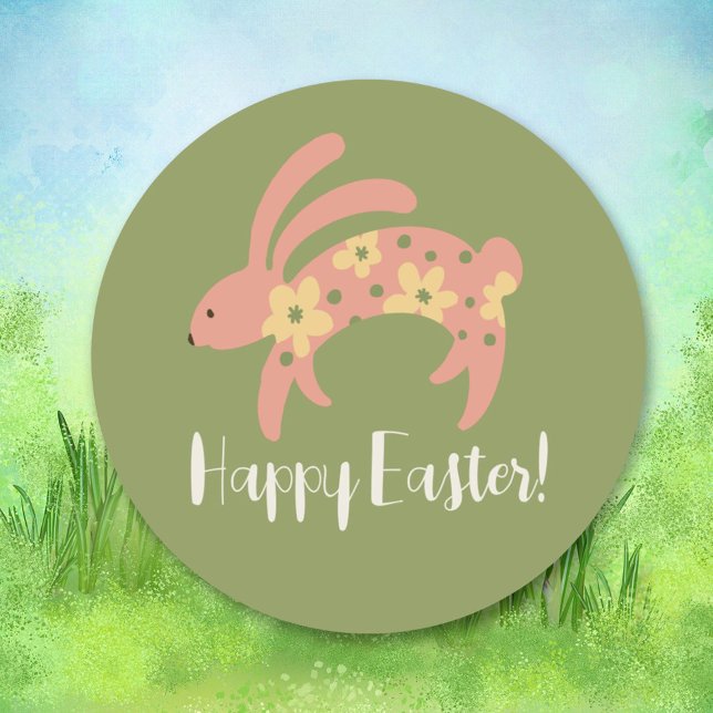 Feliz Pegatina de Conejo de Pascua (Subido por el creador)