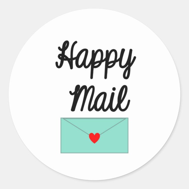 Feliz Pegatina de correo - diseño de sobres!! (Anverso)