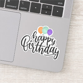 Feliz pegatina de cumpleaños