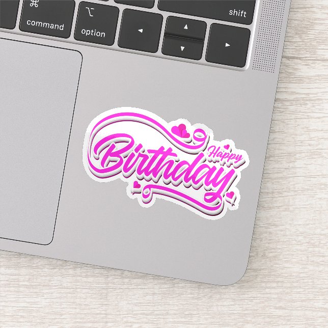 Feliz pegatina de cumpleaños (Detalle)