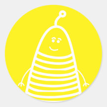 ¡Feliz pegatina de emoción de Robot!