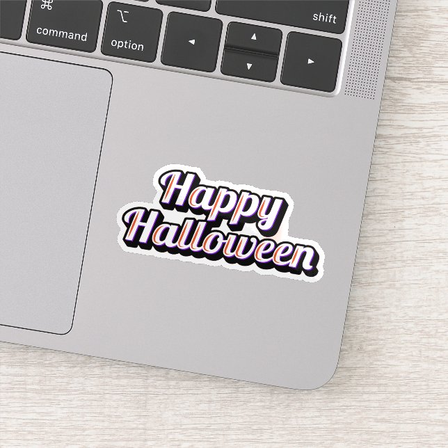 Feliz pegatina de Halloween (Detalle)
