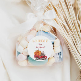 Feliz Pegatina de Halloween para bolsos de dulces 