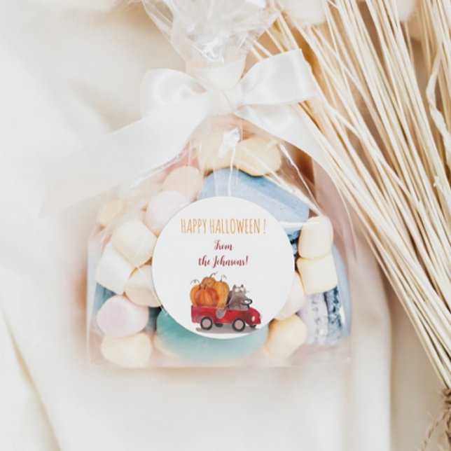 Feliz Pegatina de Halloween para bolsos de dulces  (Subido por el creador)