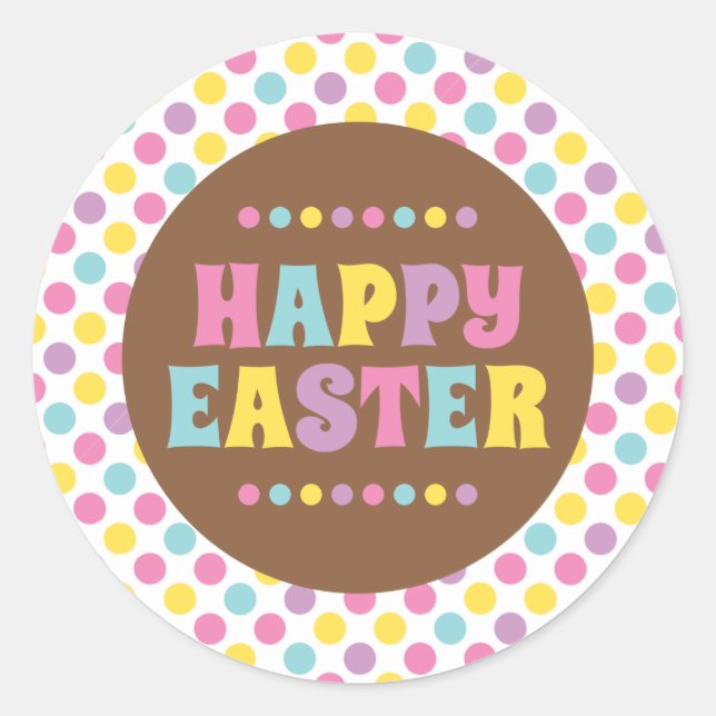 Feliz Pegatina de la Ronda de Pascua (Anverso)