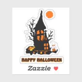 Feliz Pegatina de Vinyl de Halloween