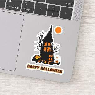 Feliz Pegatina de Vinyl de Halloween