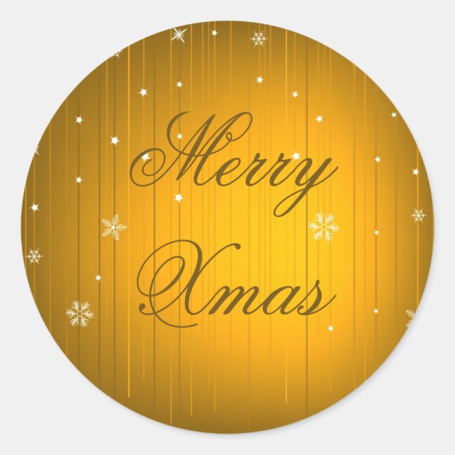 Feliz Pegatina navideño (Anverso)