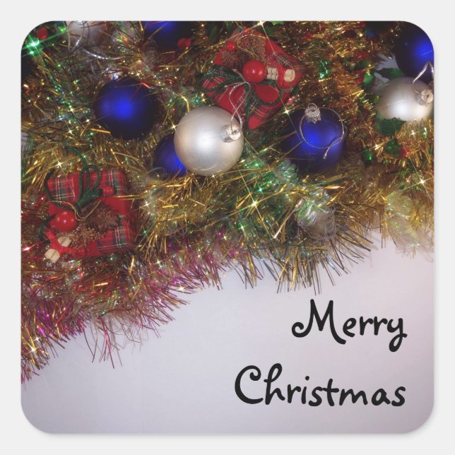 Feliz Pegatina navideño (Anverso)