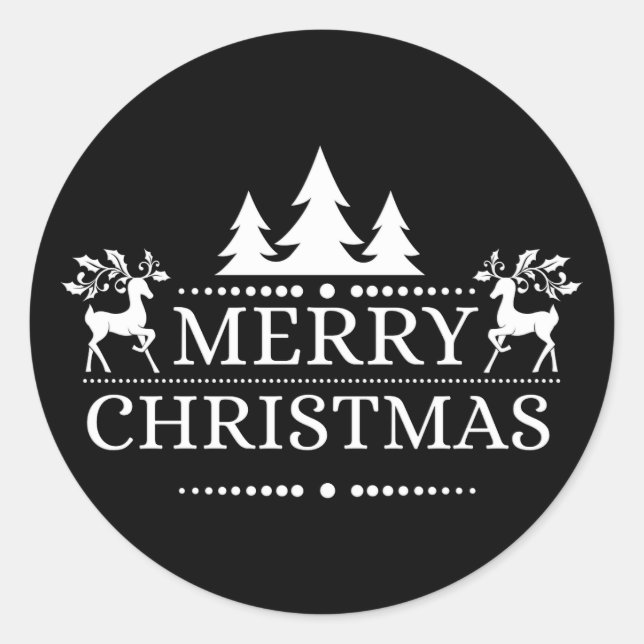 Feliz Pegatina navideño (Anverso)