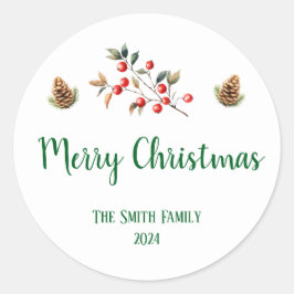 Feliz Pegatina navideño