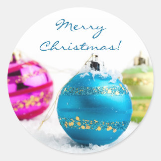 Feliz pegatina navideño