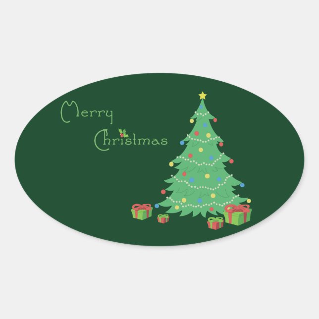 Feliz Pegatina navideño (Anverso)