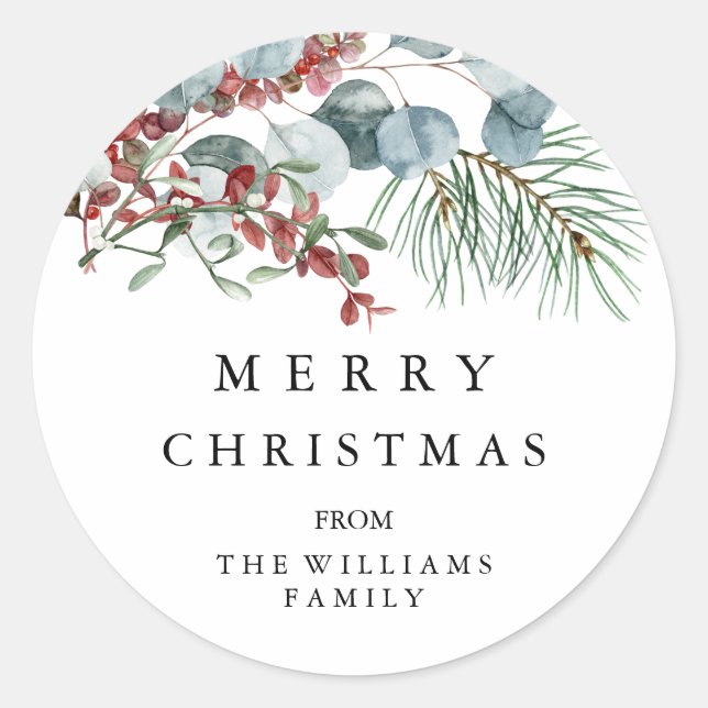 Feliz Pegatina navideño (Anverso)