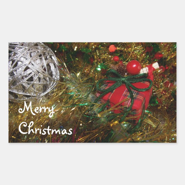 Feliz Pegatina navideño (Anverso)