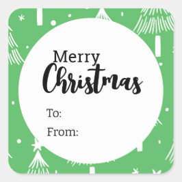 Feliz Pegatina navideño