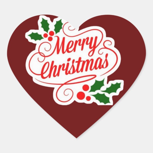 Feliz Pegatina navideño para difundir el amor (Anverso)