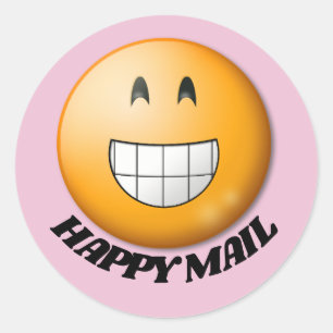 FELIZ Pegatinas DE CORREO ELECTRÓNICO