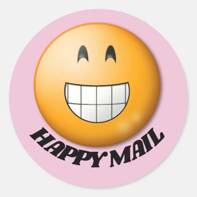 FELIZ Pegatinas DE CORREO ELECTRÓNICO (Anverso)