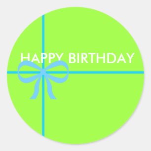 FELIZ PEGATINAS DE CUMPLEAÑOS