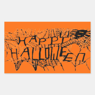 FELIZ pegatinas DE HALLOWEEN SPIDER WEB