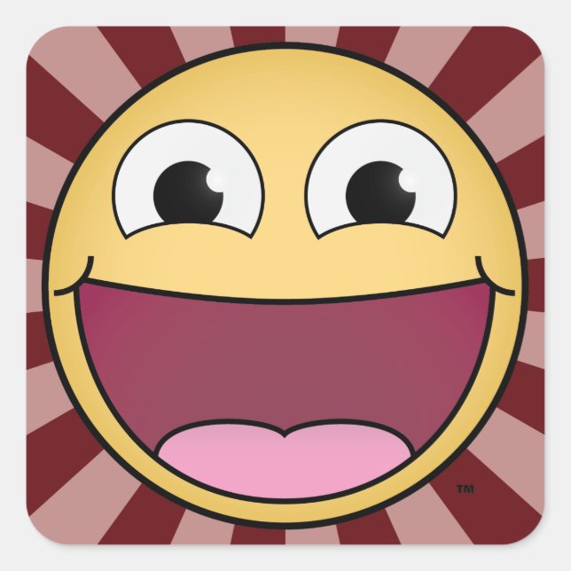 ¡Feliz! Pegatinas de la Plaza Roja (Anverso)