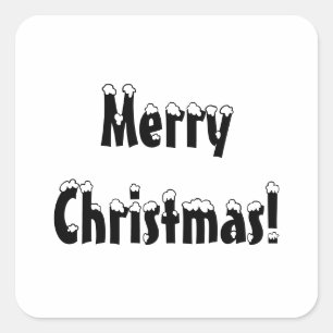 Feliz Pegatinas navideños, etiquetas de Navidades