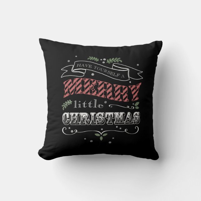 Feliz pequeña almohada del navidad (Anverso)