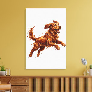 Feliz Perro Salpicadura de Chocolate – Arte Divert
