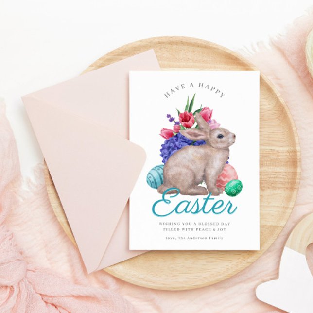 Feliz Personalizable de Pascua con tarjeta de vaca (Subido por el creador)