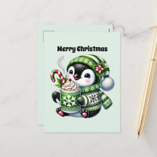 Feliz personalizable de Pingüino de Navidad