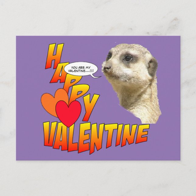 Feliz Personalizable de postales de Valentine Meer (Anverso)