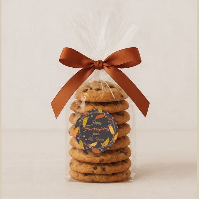 Feliz Personalizado de Acción de Gracias Pegatina  (Subido por el creador)