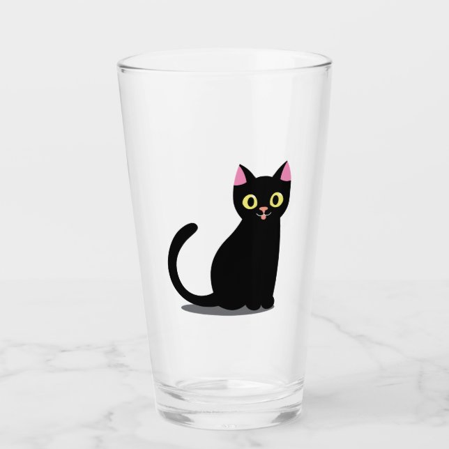 Feliz Personalizado de gato negro (Anverso)