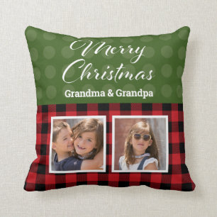 Feliz Personalizado de Navidad 2 Cojín decorativo